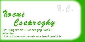 noemi csepreghy business card